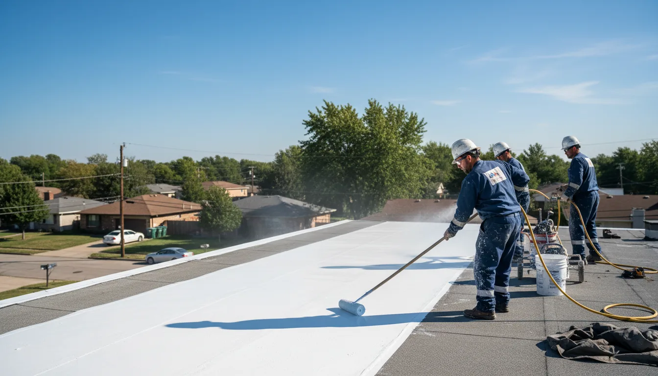 Commercial roof coating in Horace, ND near me